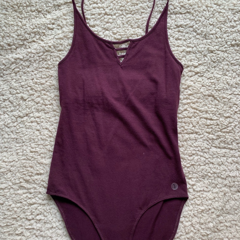 aerie maroon bodysuit